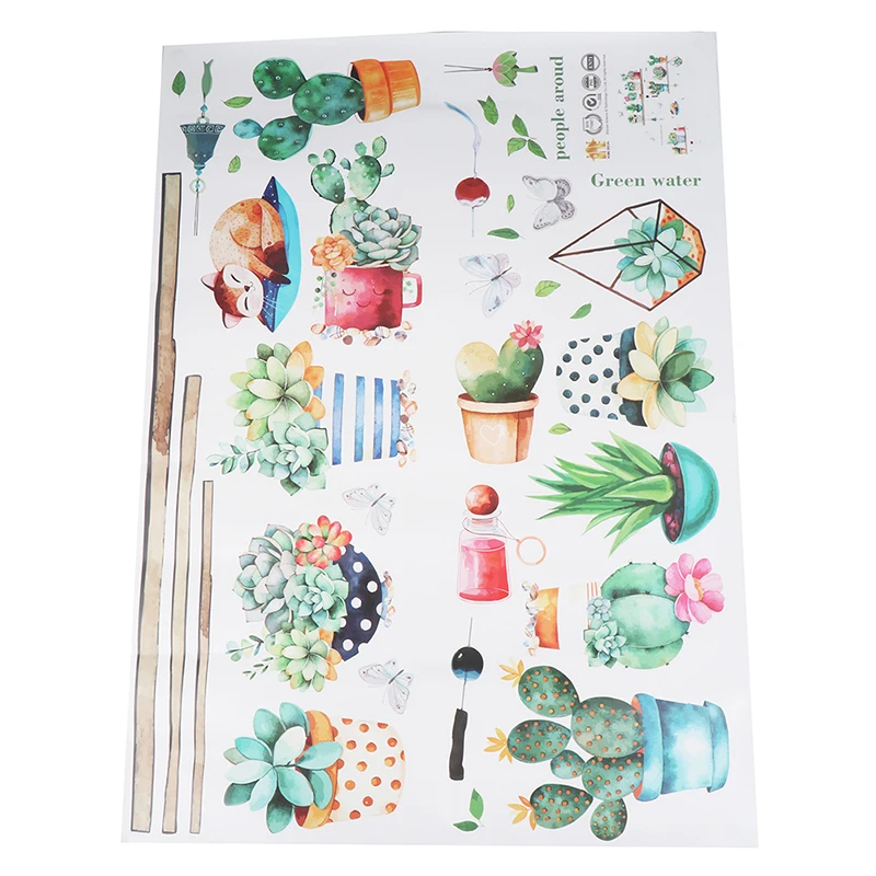 Скандинавские Инс ветер Кактус в горшке гостиная спальня шкаф крыльцо ТВ фон