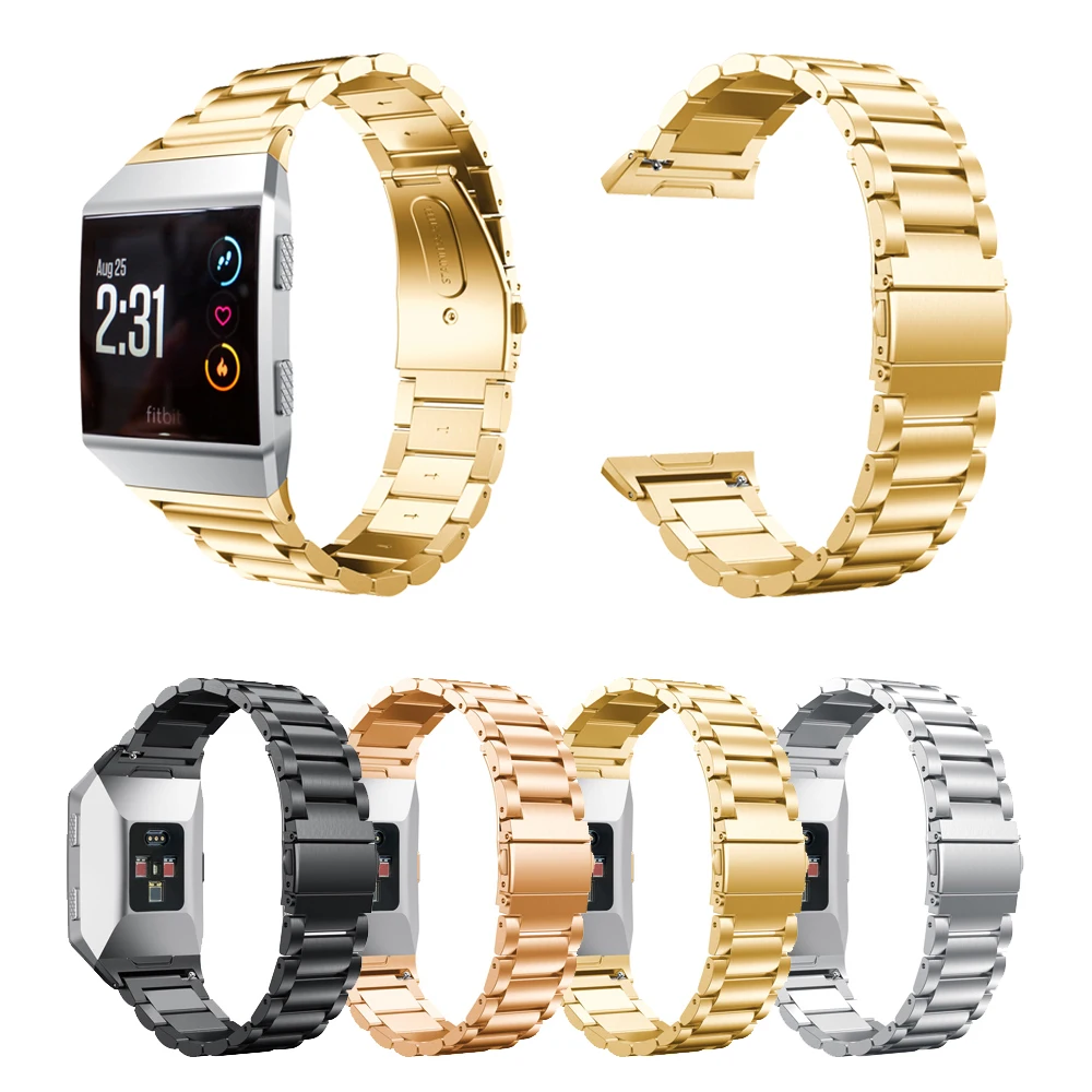 Новинка 2020 металлический ремешок для Fitbit ионные Смарт-часы из нержавеющей стали