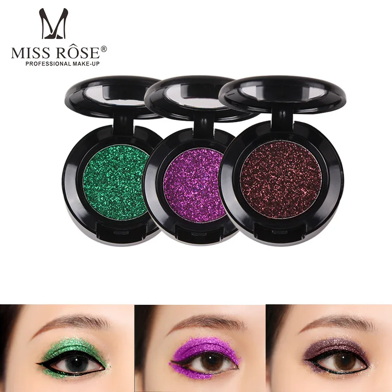 Алмазные блестящие тени для век металлические мерцающие матовые