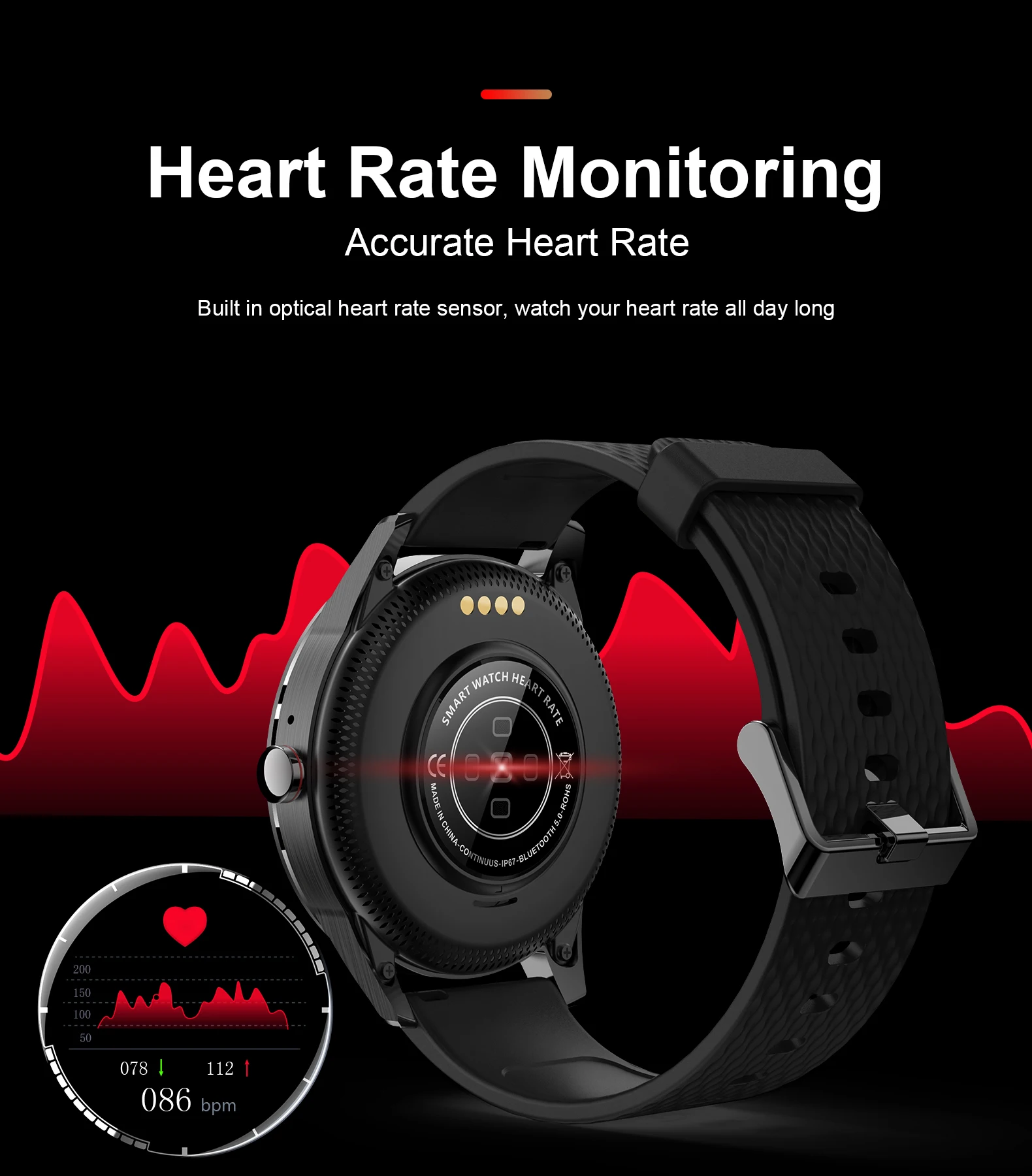 

H6 Smartwatch Music Playback Wristband Heart Rate Blood Pressure Oxygen Monitor Weather Dispaly Smart Watch Women Men Bracelet