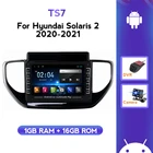 Автомобильное радио, HD, Android, мультимедийный плеер для Hyundai Solaris 2 2020, GPS, стерео, USB, Carplay, Wi-Fi, SWC, разъем 2 Din, Dvd