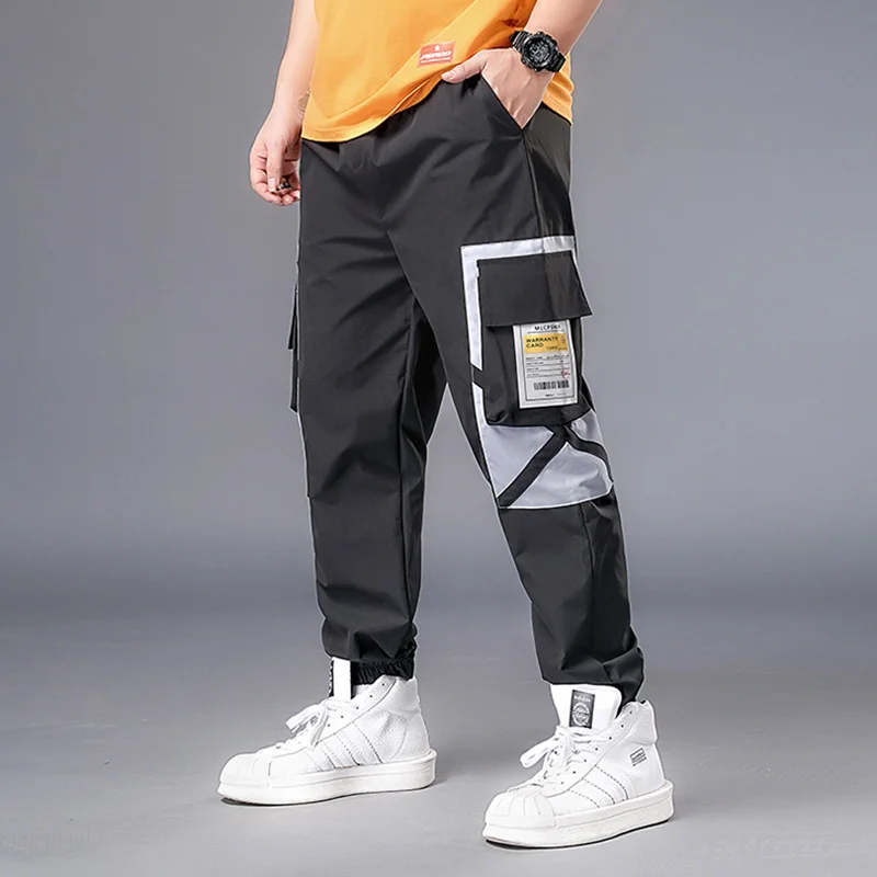 

Plus 7XL 6XL XXXXXL Mens Joggers Pants Casual Man Pants Streetwear Hip hop Black Cargo Trousers Sport White Techwear Jogger