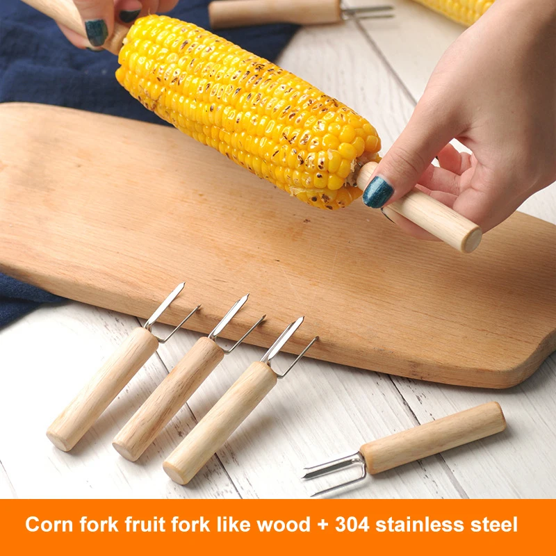 Вилки для барбекю и кукурузы пищевые вилки игла обжарки вилка говядины колбасы
