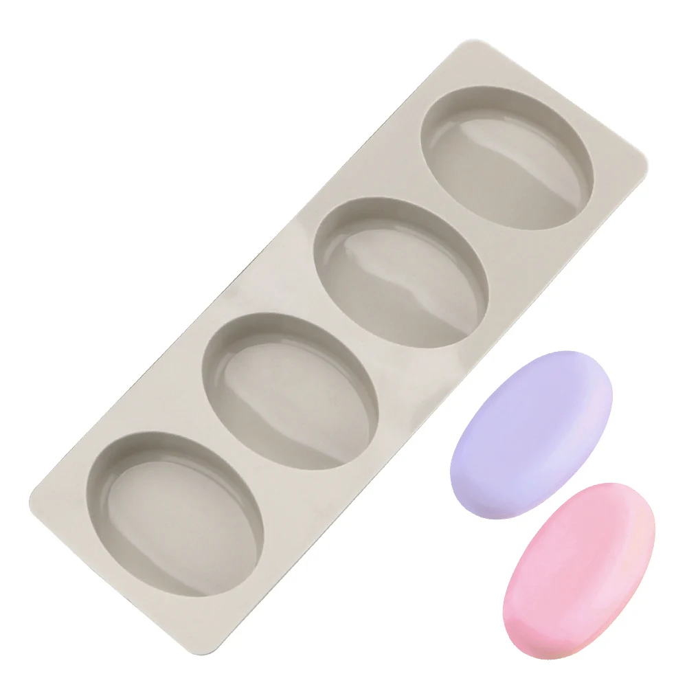 

Baking Mould Household Useful Chocolate Jelly Ice Block Maker 4 Holes Round Oval Square Shape Silicone Cake Mold Kitchen Tools