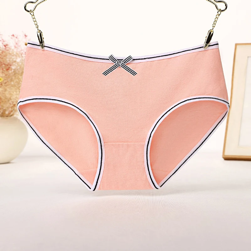 

Cotton Panty 2020 Solid Women's Panties Comfort Underwear Skin-friendly Briefs For Women Sexy Low-Rise Panty Intimates