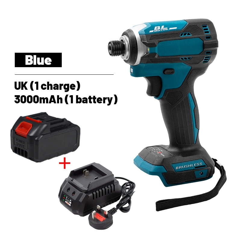 Беспроводной Электрический ударный гайковерт перезаряжаемый бесщеточный