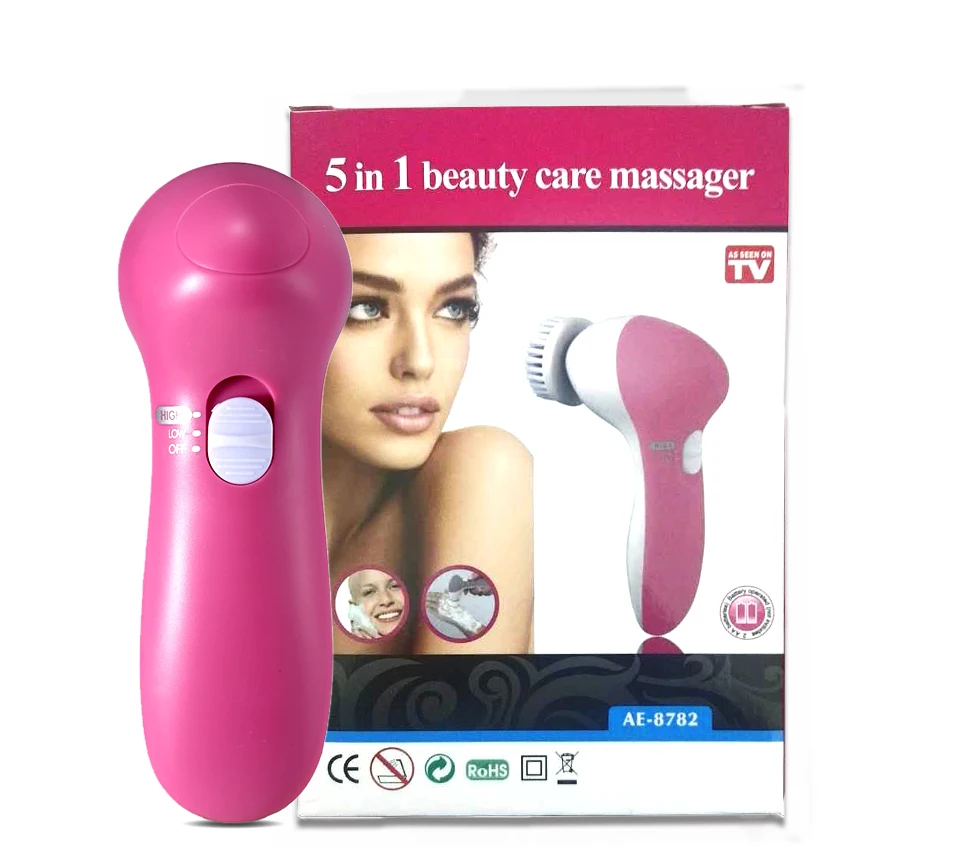 Электрическая щетка для чистки лица 5 в 1 машина очистки очиститель пор кожи