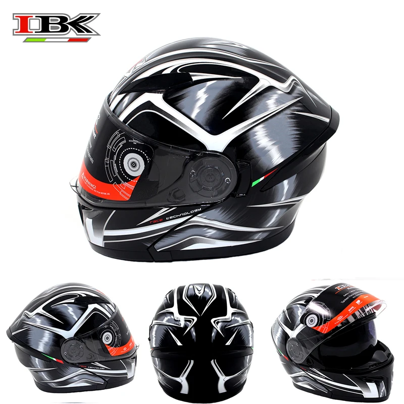 IBK полный гоночный шлем мотоцикл Универсальный Анти-УФ солнцезащитный козырек с