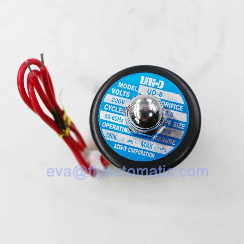 UNID UD-8 G1/4 &quot2/2-полосные латунные проводящие водяные электромагнитные клапаны