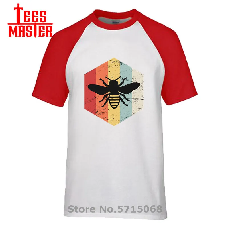 В стиле ретро винтажном в виде пчелы Хранитель значок логотип HD цифровая печать