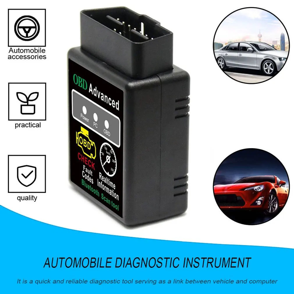 OBD V2.1 V1.5 ELM327 OBD2 Автомобильный сканер OBDII автомобильный тестер Bluetooth 5 1