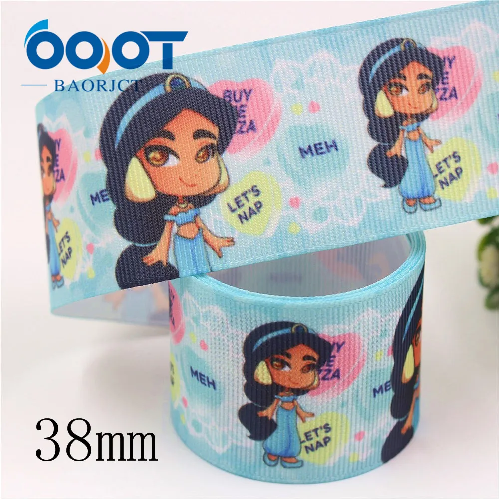 OOOT BAORJCT I-19906-2085 38 мм 10 ярдов мультфильм тепловой передачи печатных корсажные ленты