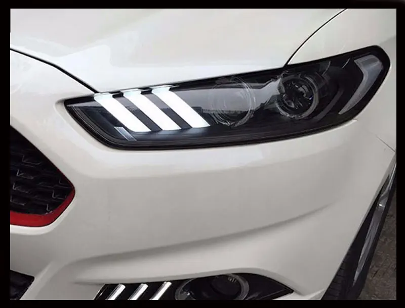 Автомобильный Стайлинг для Ford Fusion фар 2013- Mondeo DRL Mustang Дизайн Hid динамический сигнал Bi Xenon светодиодный луч аксессуары