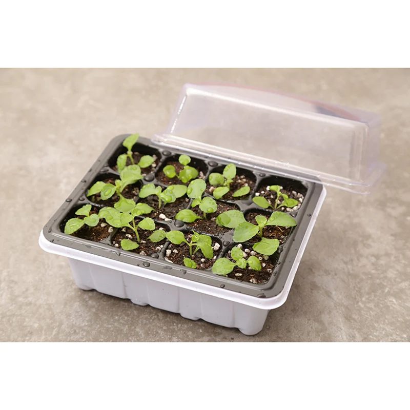 

6/12-hole Seedling Box Tray Seed Plant Starter Tray Garden Supply Home Gardening AC889