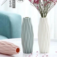 modern origami flower vase decor home ornament arrangement living room nordic style plastic vase for flower wedding table decor