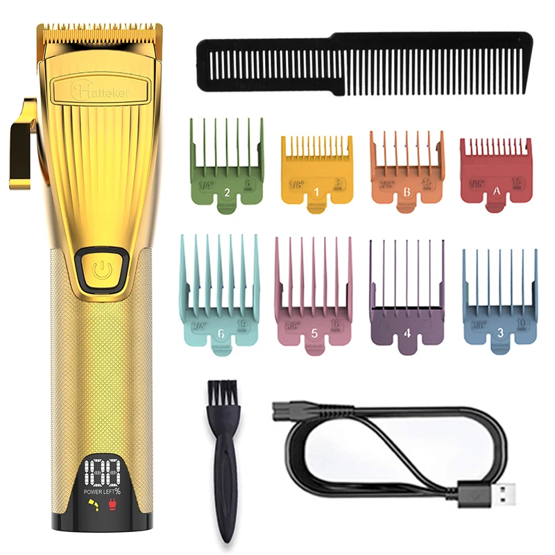 

men hair clipper professional LED dightal display hair trimmer adjustable haircut machine rechargeable hair cutting tool