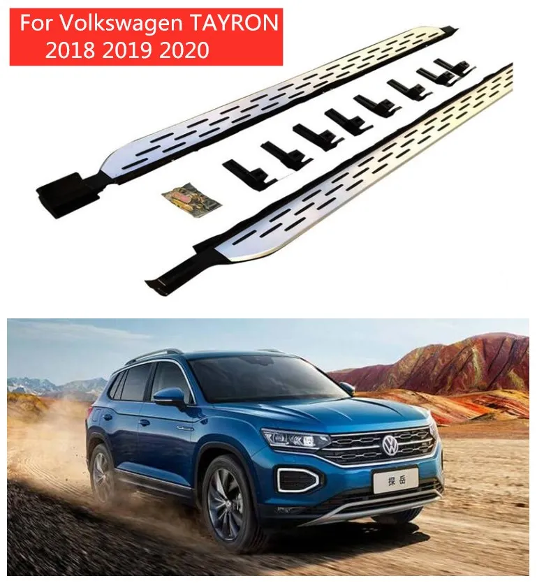 

Fits For Volkswagen TAYRON 2018 2019 2020 High Quality Aluminum Alloy Running Boards Side Step Bar Pedals