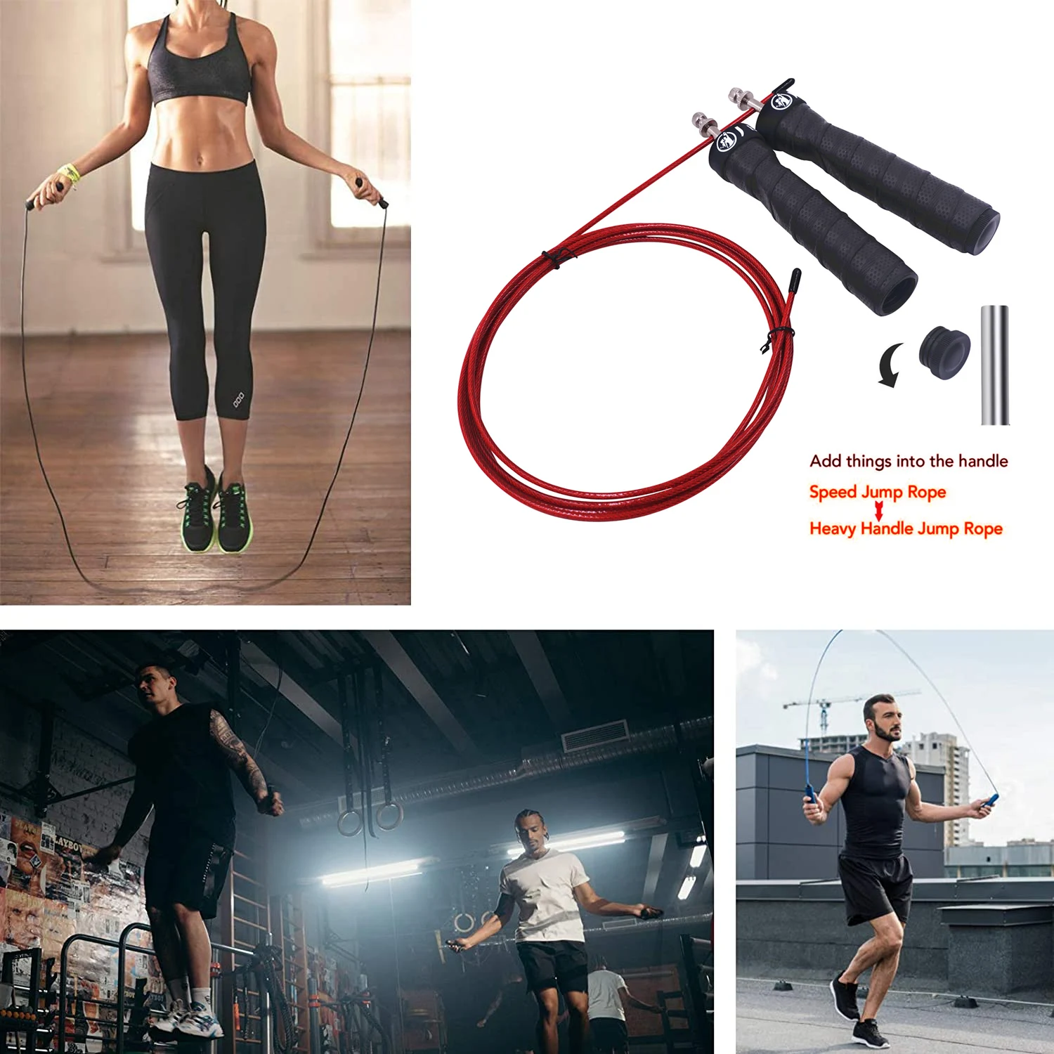 

Speed Jump Rope skakanka Skipping Rope For MMA Boxing Jumping Training Lose Weight Fitness Home Gym Workout Equipment