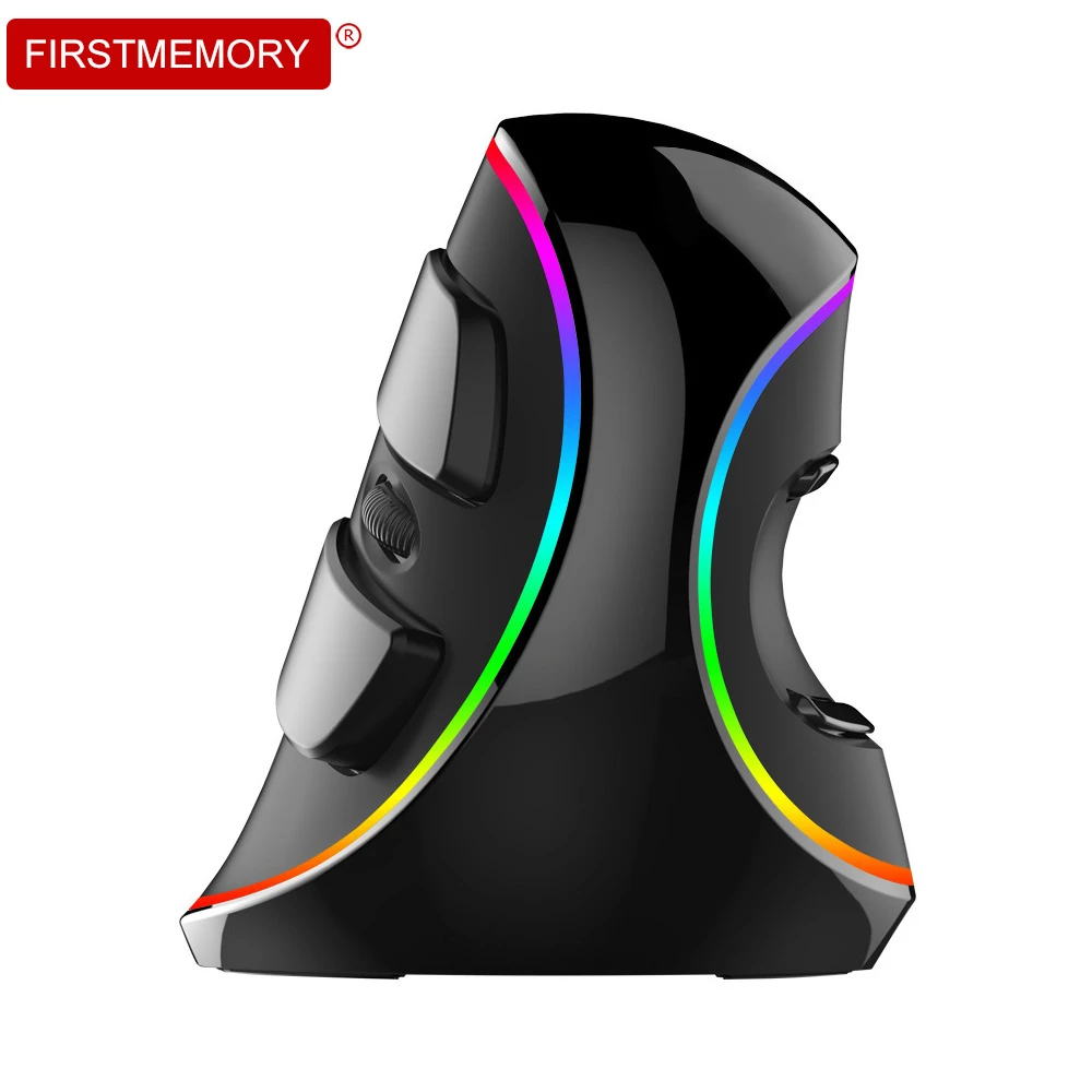 M618 плюс эргономичная Вертикальная Мышь RGB Проводная игровая мышь с Подсветка 4000
