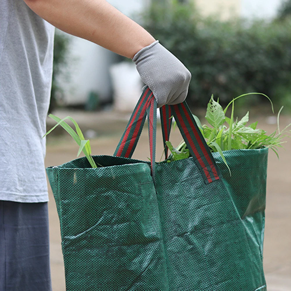 

Portable Reusable Dead Leaf Sack Trash Can with Handles Planter Storage Bag Garden Sundries Bag Dust Waste Collection Container