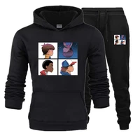 mens sets stranger things hoodies and pants warm fleece tracksuits drop shipping sweatshirts sportswear suits plus size xs 5xl