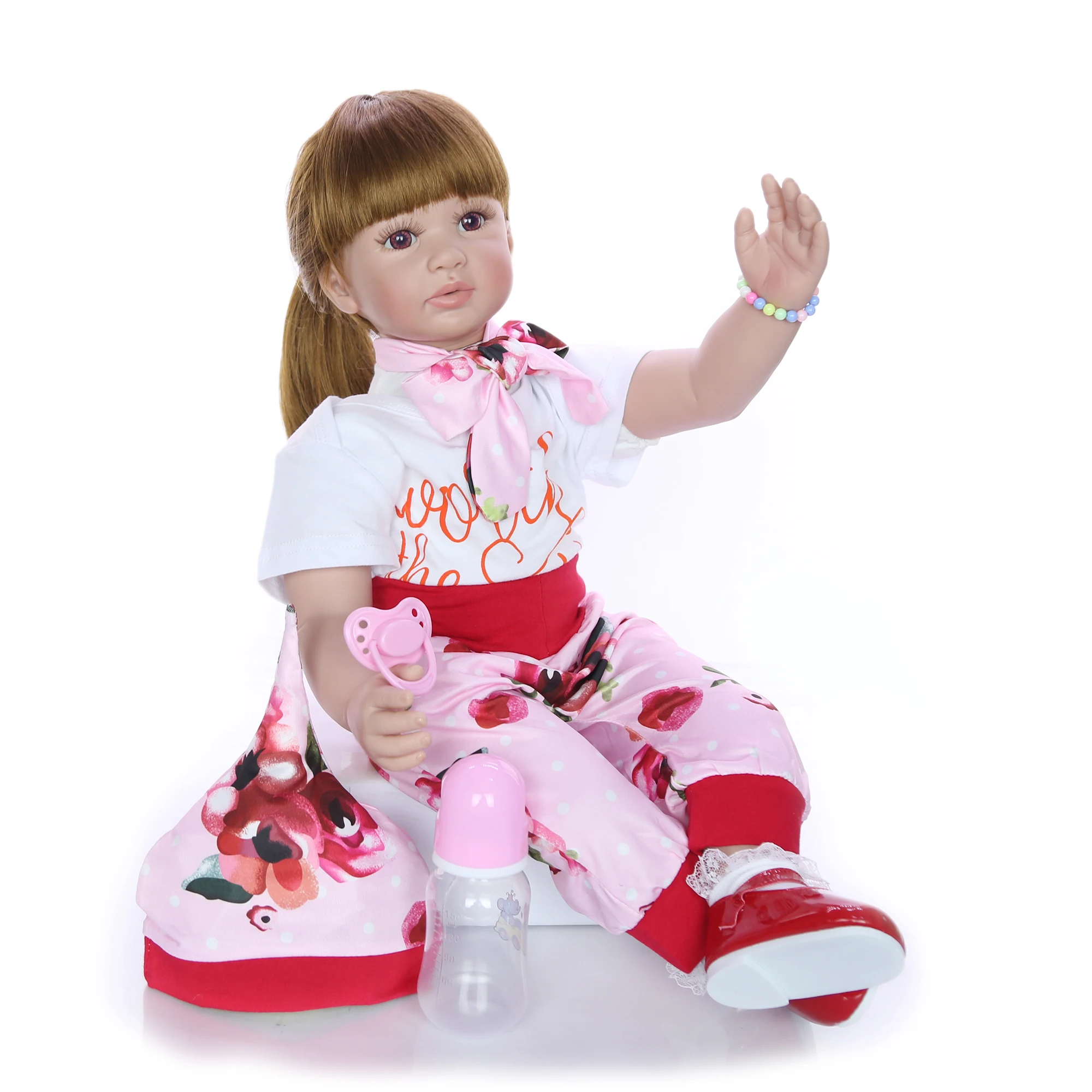 Оптовая продажа 60 см силиконовая кукла для новорожденных настоящие Игрушки