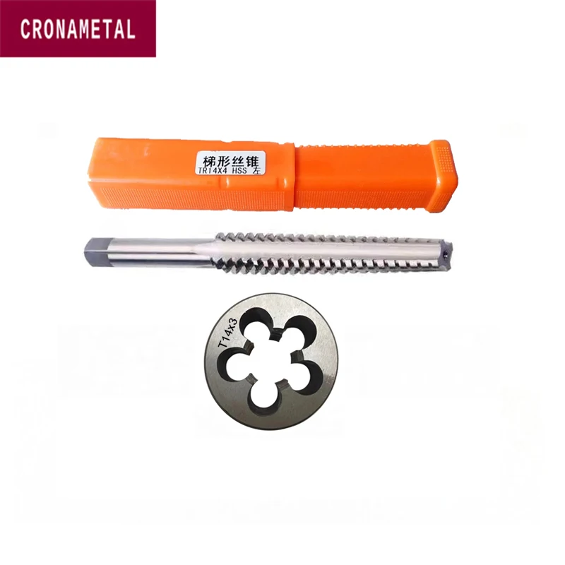 

2pcs HSS Screw Trapezoidal Thread Tap Die Set Tool Kit Right Hand CNC Threading Tools Screw Tap Drill Bit Hand Tool Sets