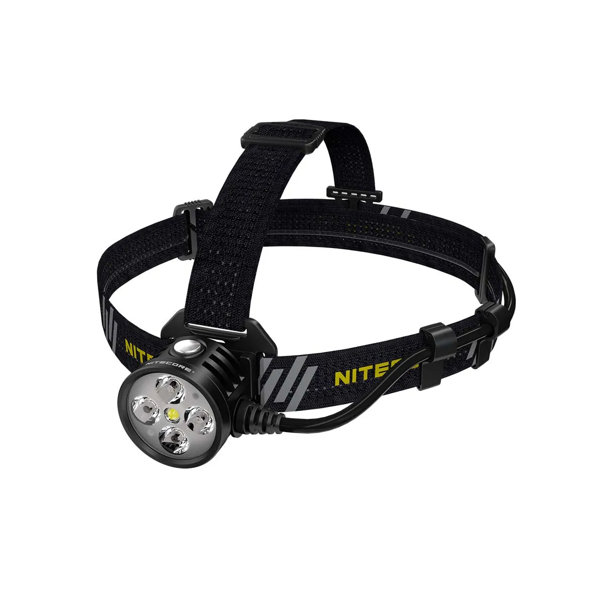 Дешево Налобный фонарь NITECORE HU60 высокой мощности, светодиодные фонарики 4 X CREE XP-G3 1600 люмен, фонарь с большой мощностью