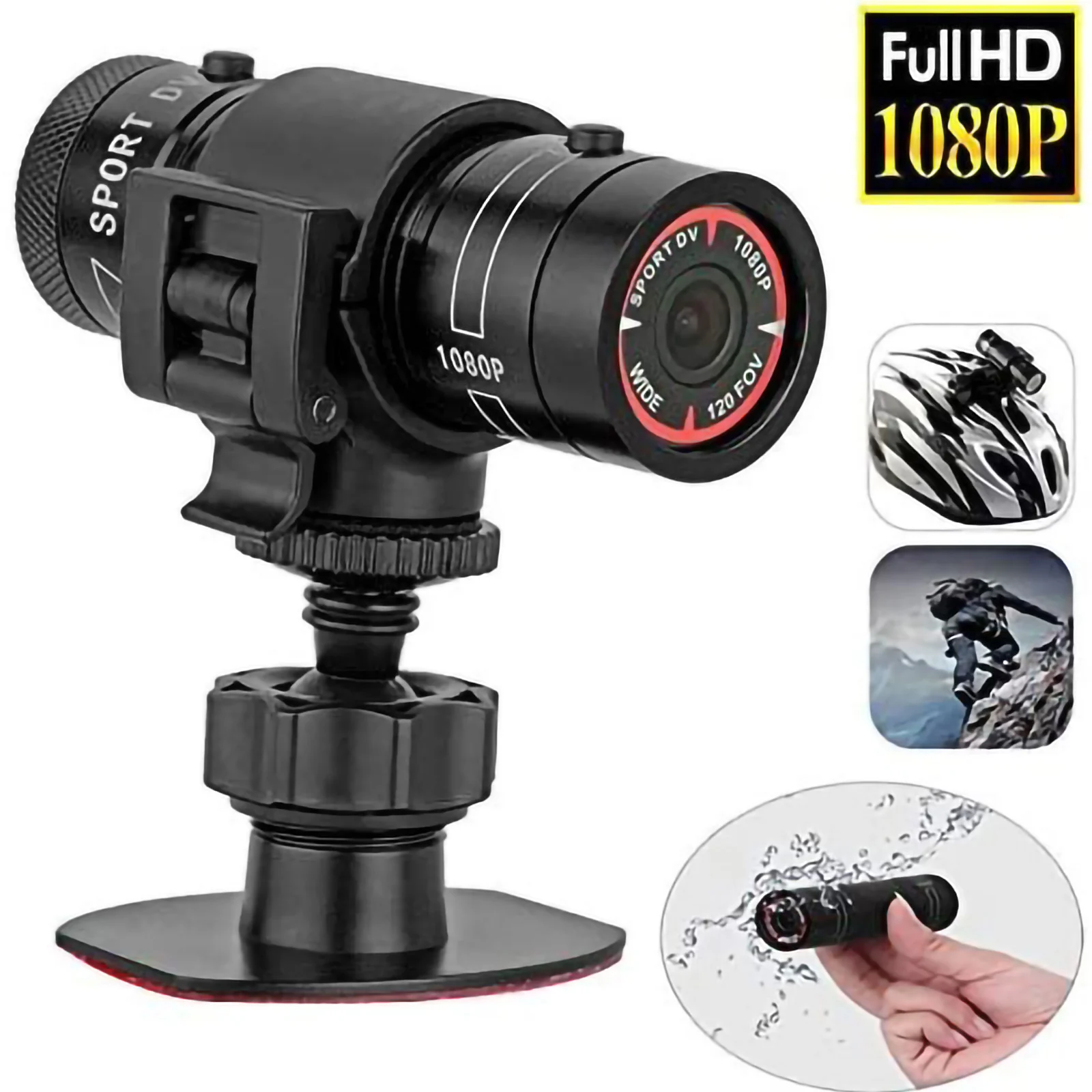 

SOONHUA Motion Camera Portable Full HD 1080P Waterproof Bike Sports Camera Car Outdoor Sports DV Video Cameras With Mic