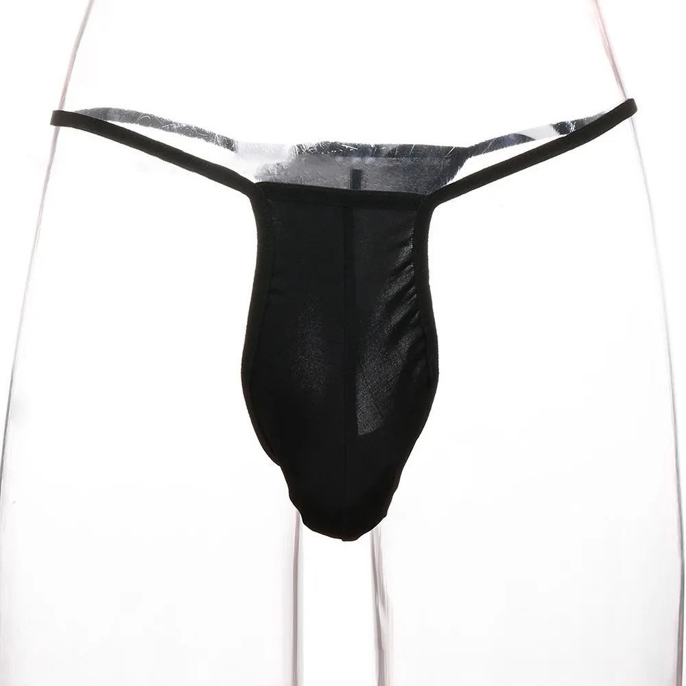 

Fashion Low Rise T Back G-String Men Ultra-thin Bikini Thong Man Sexy U Convex Underwear Gay Man Erotic Underpants Tanga Slip