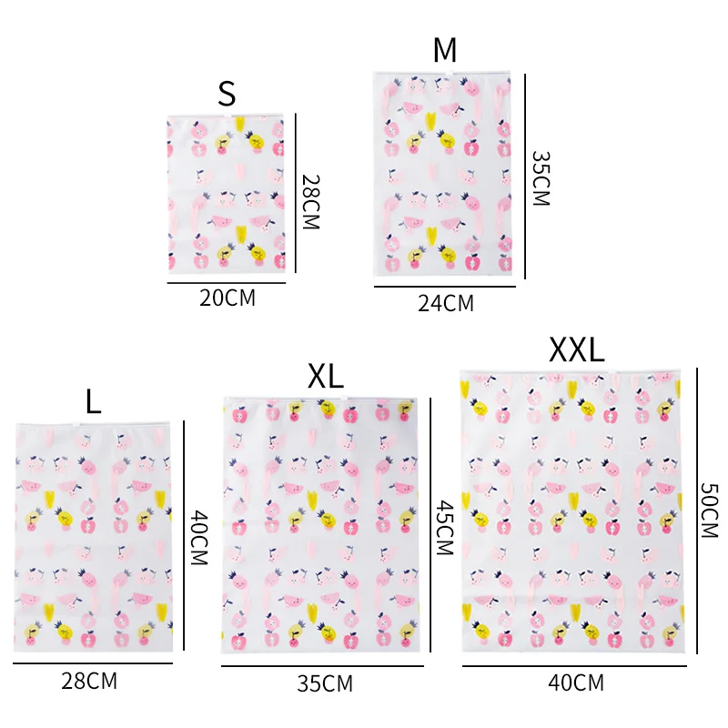 Водонепроницаемая сумка для хранения одежды на молнии дорожная прозрачные чехлы