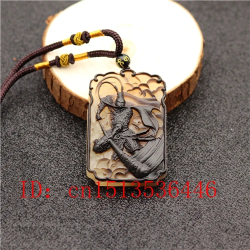 Коллекционные вещи ручной работы Бык Рог Король Обезьяна Кулон Ожерелье Мужчины