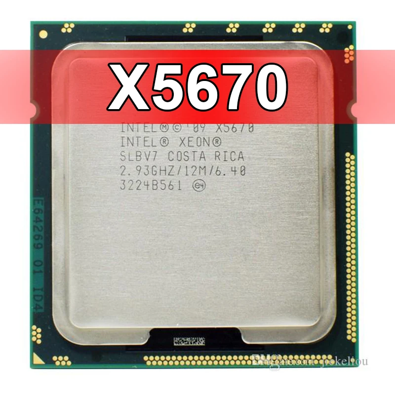 Процессор Intel Xeon X5670 2,93 ГГц LGA 1366 12 МБ кэш L3 шесть ядер серверный ЦП X5670