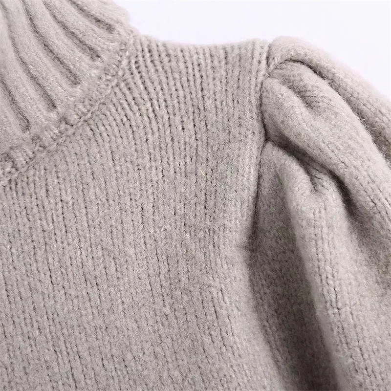 Женский однотонный вязаный свитер с резинкой на подоле - купить по выгодной цене |