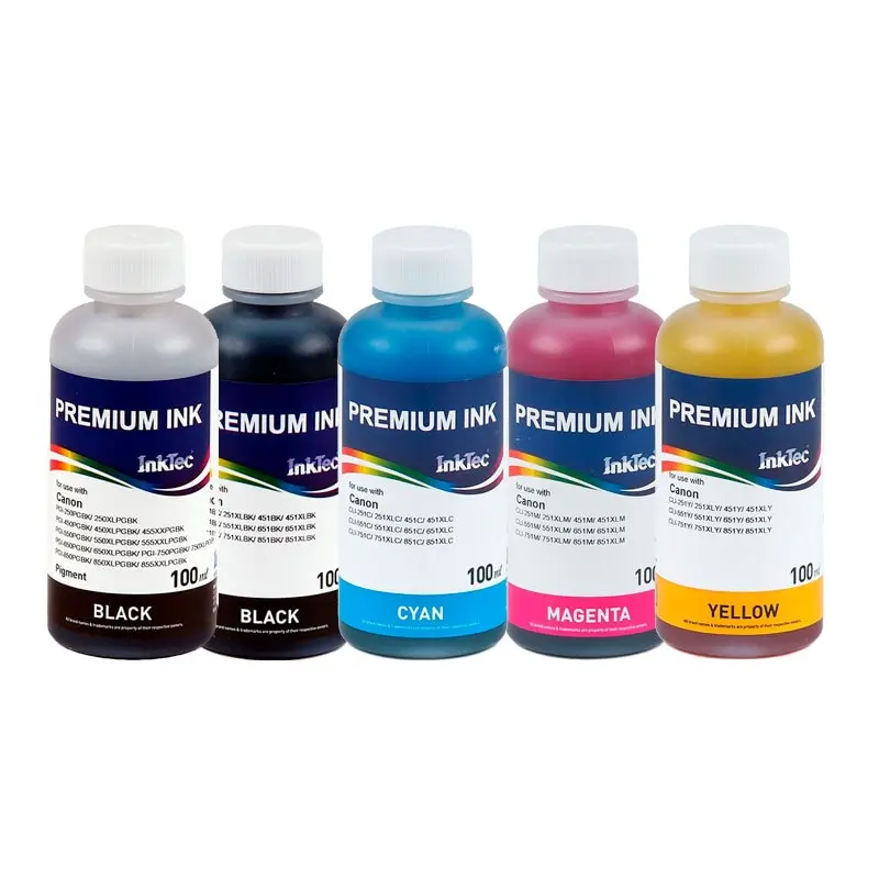 Чернила для принтера Canon PIXMA IP7250 IP08720 IP8770 IX6770 IX6880 MG5420 Inktec 100 мл С5050 С5051 - купить по