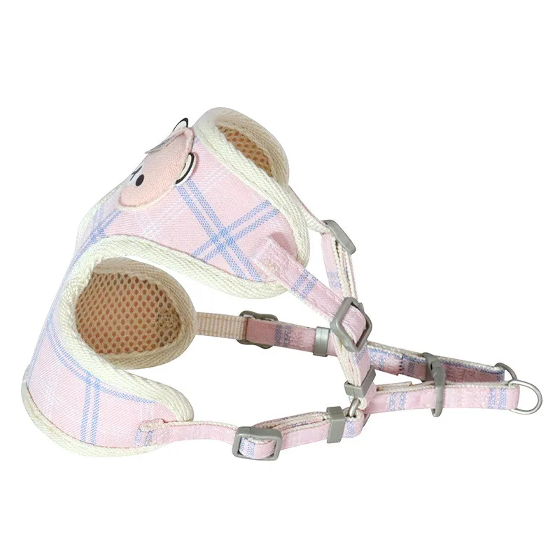 Воздухопроницаемая шлейка для собак нейлоновый жилет с мультяшным медведем