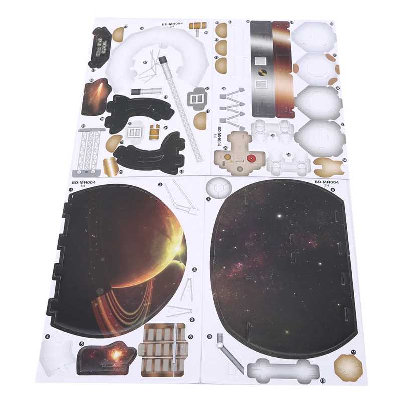 Трехмерная бумажная головоломка Космический глобус солнечная система детская