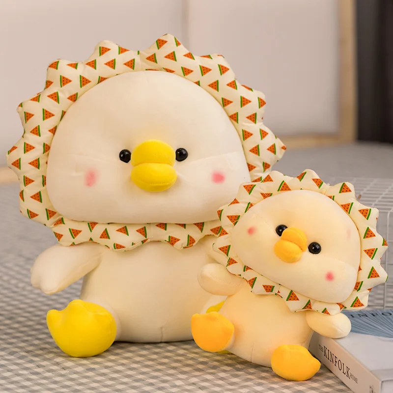 

Plush Toy Fruit Big White Duck Doll Yellow Duck Pillow Girl Gift Rag Doll Children Plush Doll Kawaii Birthday Gift