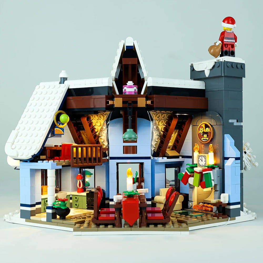 LED Light Kit For Christmas Creator 10293 Winter Village Santa’s Visit DIY Toys Building Blocks Collectible Lamp Set No Model | Игрушки и