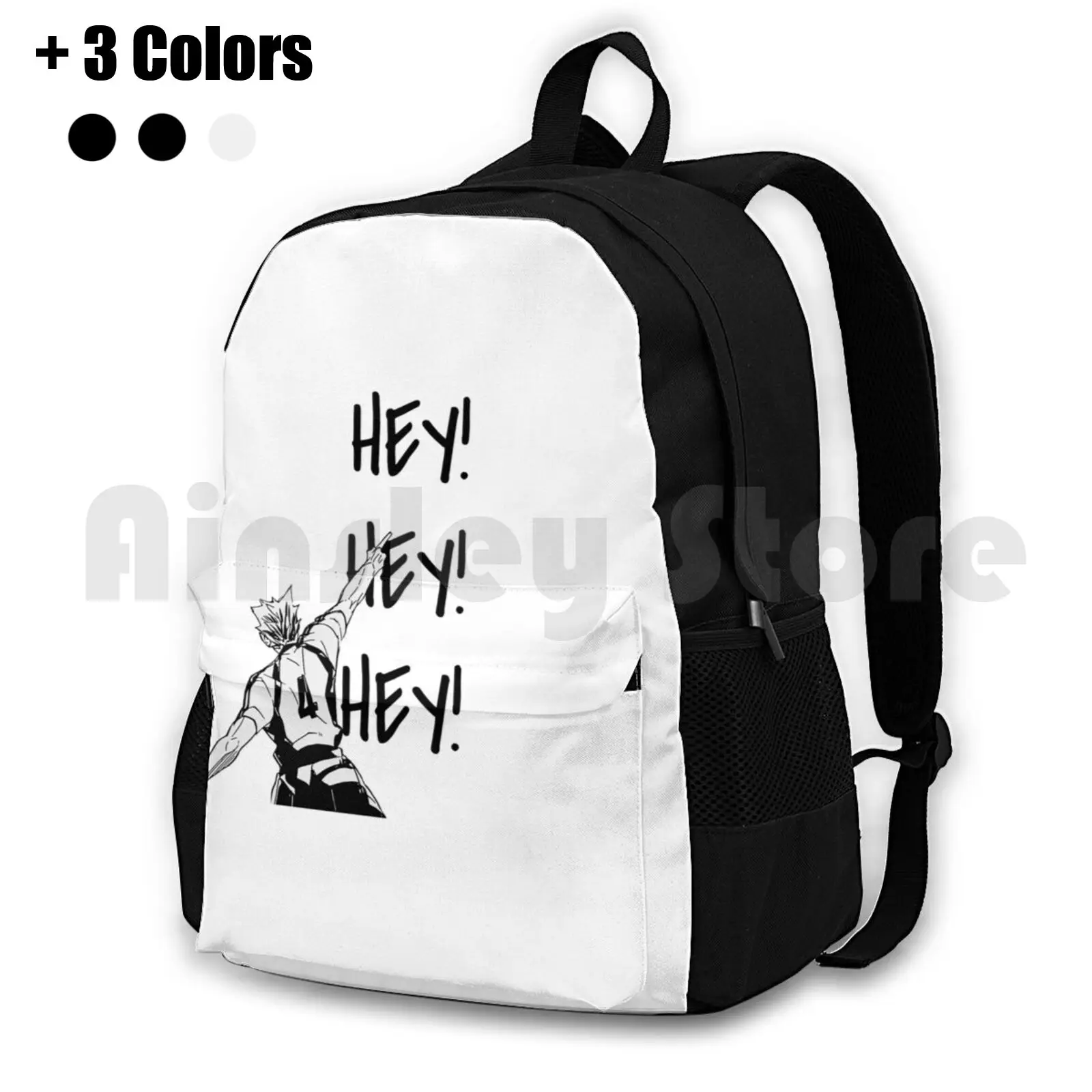 

Haikyuu! , Bokuto , Fukudorani'S Ace , Hey Hey Hey Outdoor Hiking Backpack Riding Climbing Sports Bag Haikyuu Fukudorani