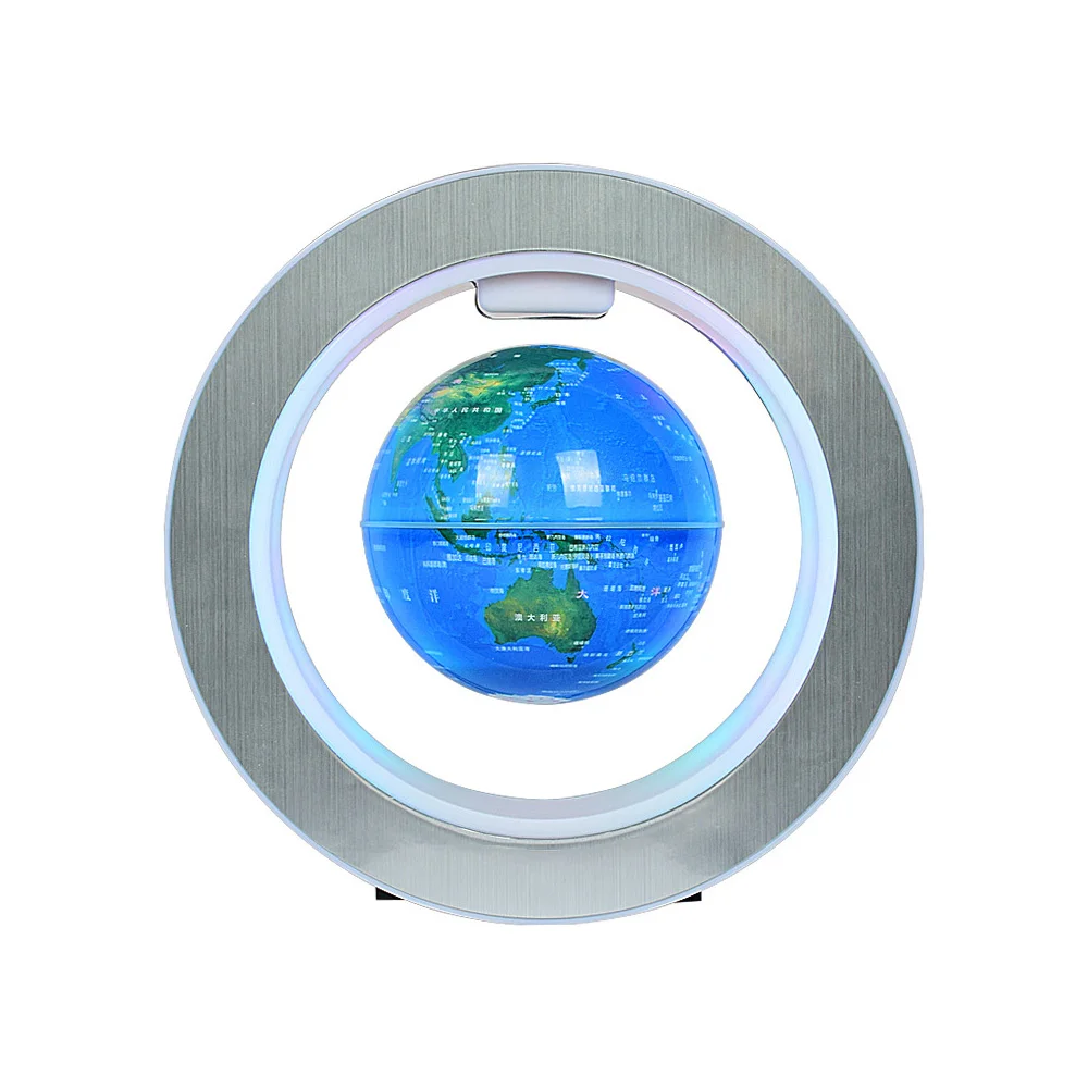 

Магнитный левитационный круглый светильник, круглая Сфера, светодиодная шаровая лампа с картой мира, домашний декор, антигравитационный во...
