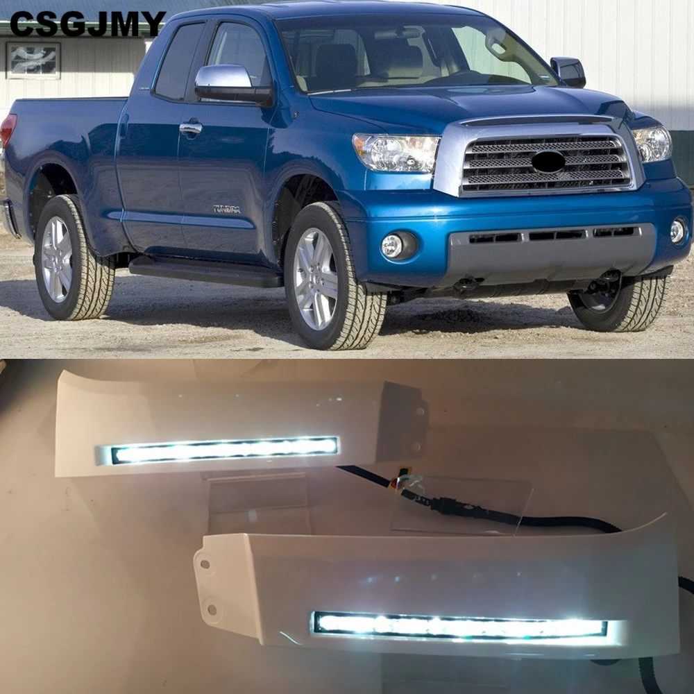 2 шт. передний бампер автомобиля 12V светодиодный Габаритные огни DRL