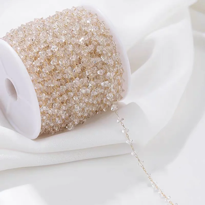 

50cm Handmade Crystals Necklace Chains for Jewelry Making Necklace Choker Earrings Bracelets Accessories DIY Exotic Accessories
