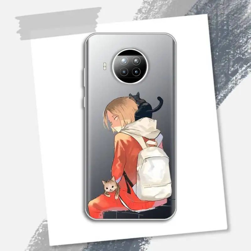 

Cute Japan Anime Oya Haikyuu Phone Case Transparent for xiaomi redmi note 8 9 9s 11 10t lite pro