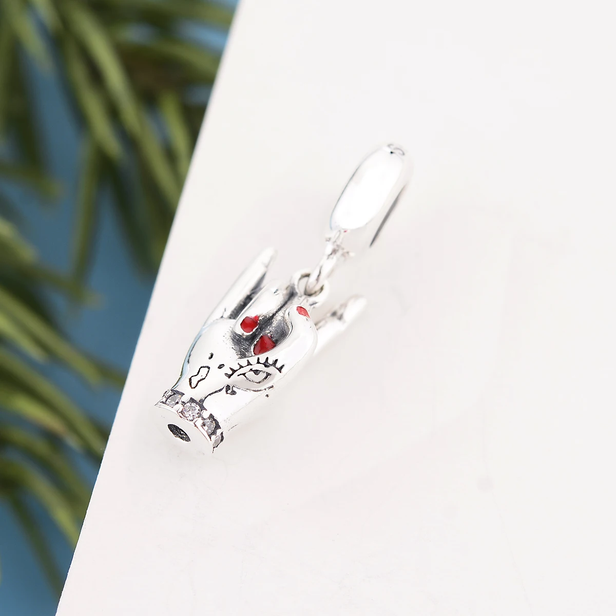 FC Jewelry Fit Original Pandora Charm Bracelet 925 Sterling Silver Punk Style Rock Gesture Bead For Making Women Berloque 2021 | Украшения