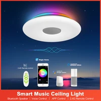 bunpeon ceiling light app control dimming and color adjustment wifivoice control bluetooth speaker ceiling lamp kitchen bedroom