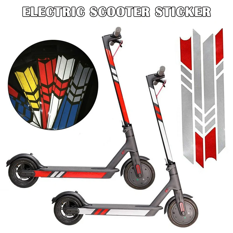 New 2 Bags Reflective Safe Stickers Electric Scooter Sticker Decor for Mijia M365 XD88 | Спорт и развлечения