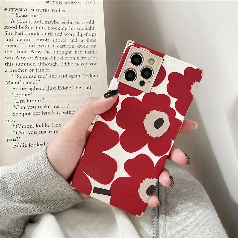 

Retro Ins Style Flower Design for Iphone 11 Case 12 Pro Max X XS XR XSMAX 7 8 Plus Mobile Phone Case Protector