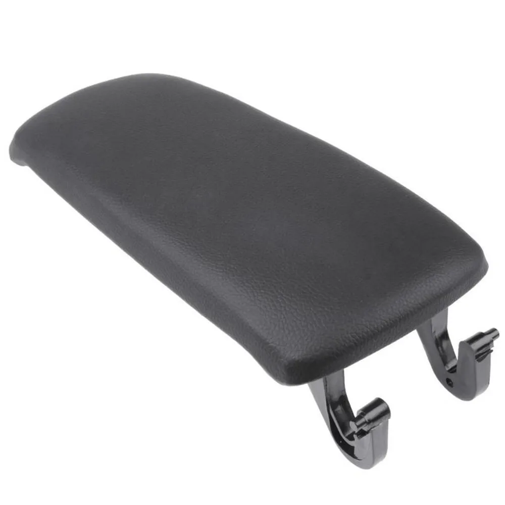 Чехол из натуральной кожи для крышки центральной консоли автомобиля Car Armrest Leather Auto Center Console Lid Cover Cap for Audi A6 C5 00-06 замена интерьера автомобиля черного цвета.