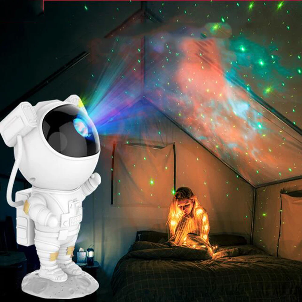 

NEW Creative Astronaut Galaxy Projector Lamp Gypsophila Laser Projection Starry For Children’s Night Light Gift Home Decor Gift